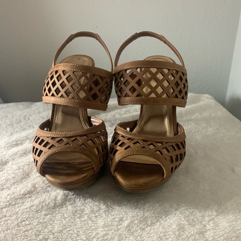 Open toed high heels
